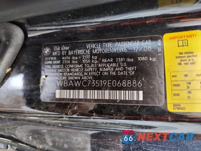 Zdjęcie 12 z 12 samochodu: 2009 BMW 335 XI VIN:WBAWC73519E068886 - miniatura