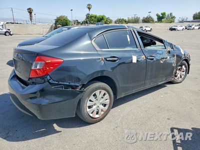 Trzecie zdjęcie samochodu z tyłu: 2012 HONDA CIVIC LX VIN:2HGFB2F57CH323840 - miniatura