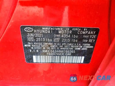 Zdjęcie 13 z 13 samochodu: 2021 HYUNDAI SONATA SEL VIN:KMHL64JA4MA166365 - miniatura