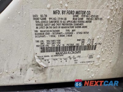 Zdjęcie 13 z 13 samochodu: 2020 FORD ECOSPORT SES VIN:MAJ6S3JL4LC362680 - miniatura