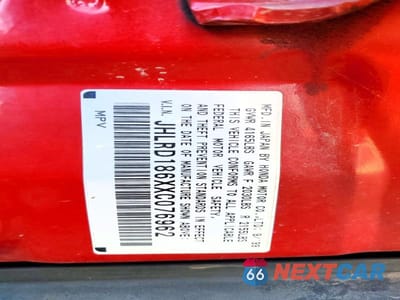 Zdjęcie 13 z 13 samochodu: 1999 HONDA CR-V EX VIN:JHLRD186XXC076962 - miniatura