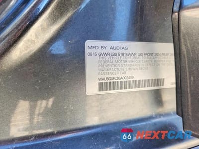 Zdjęcie 12 z 12 samochodu: 2016 AUDI S4 PREMIUM PLUS VIN:WAUBGAFL2GA002409 - miniatura