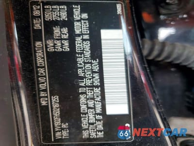 Zdjęcie 12 z 12 samochodu: 2013 VOLVO S60 T6 VIN:YV1902FH5D2187255 - miniatura