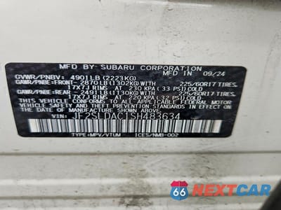 Zdjęcie 13 z 13 samochodu: 2025 SUBARU FORESTER VIN:JF2SLDAC1SH483634 - miniatura