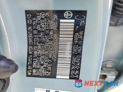 Zdjęcie 12 z 12 samochodu: 2013 TOYOTA PRIUS THREE VIN:JTDKN3DU6D5600989 - miniatura