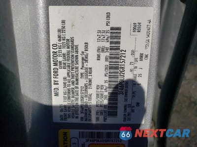 Zdjęcie 13 z 13 samochodu: 2016 FORD FUSION SE HYBRID VIN:3FA6P0LU2GR157212 - miniatura