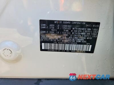 Zdjęcie 13 z 13 samochodu: 2023 SUBARU OUTBACK UNKNOWN VIN:4S4BTANC1P3165830 - miniatura
