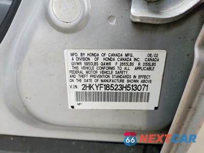 Zdjęcie 13 z 13 samochodu: 2003 HONDA PILOT EXL VIN:2HKYF18523H513071 - miniatura