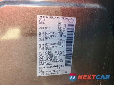 Zdjęcie 13 z 13 samochodu: 2013 NISSAN PATHFINDER S VIN:5N1AR2MM7DC669143 - miniatura