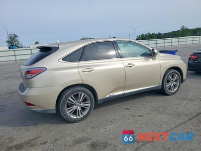 Trzecie zdjęcie samochodu z tyłu: 2013 LEXUS RX 450H BASE VIN:JTJZB1BA6D2410225 - miniatura