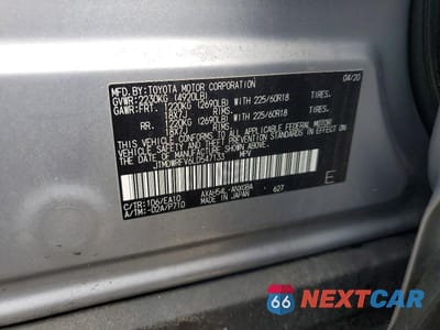 Zdjęcie 14 z 14 samochodu: 2020 TOYOTA RAV4 HYBRID LIMITED VIN:JTMDWRFV6LD547133 - miniatura