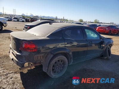 Trzecie zdjęcie samochodu z tyłu: 2012 DODGE AVENGER SE VIN:1C3CDZAB9CN260169 - miniatura