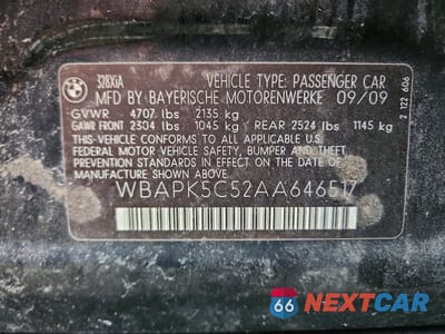 Zdjęcie 12 z 12 samochodu: 2010 BMW 328 XI SULEV VIN:WBAPK5C52AA646517 - miniatura