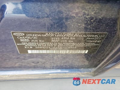 Zdjęcie 12 z 12 samochodu: 2021 HYUNDAI SONATA SE VIN:5NPEG4JA6MH078968 - miniatura