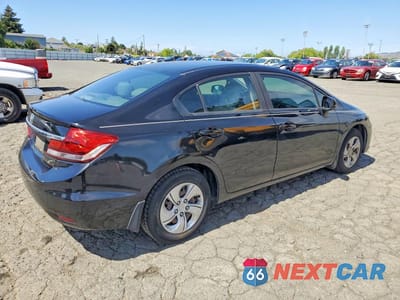 Trzecie zdjęcie samochodu z tyłu: 2013 HONDA CIVIC LX VIN:19XFB2F55DE083067 - miniatura