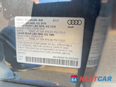 Zdjęcie 10 z 10 samochodu: 2018 AUDI Q5 PREMIUM PLUS VIN:WA1BNAFY5J2003506 - miniatura