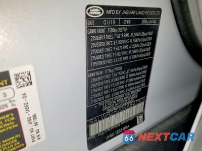 Zdjęcie 13 z 13 samochodu: 2019 LAND ROVER RANGE ROVER SPORT HSE VIN:SALWR2RV0KA847309 - miniatura