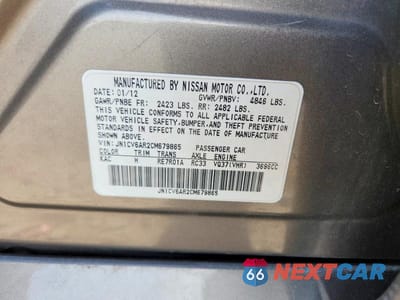 Zdjęcie 13 z 13 samochodu: 2012 INFINITI G37 SEDAN X VIN:JN1CV6AR2CM679865 - miniatura