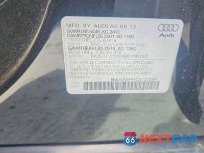 Zdjęcie 12 z 12 samochodu: 2012 AUDI Q5 PREMIUM PLUS VIN:WA1LFAFP4CA122598 - miniatura