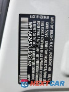 Zdjęcie 14 z 14 samochodu: 2018 PORSCHE MACAN VIN:WP1AA2A53JLB03192 - miniatura