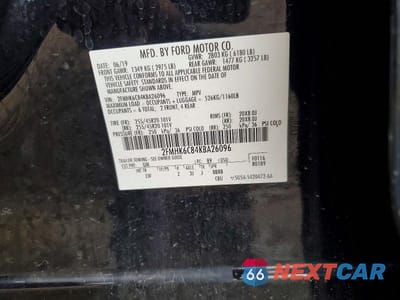 Zdjęcie 13 z 13 samochodu: 2019 FORD FLEX SEL VIN:2FMHK6C84KBA26096 - miniatura