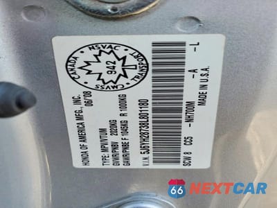 Zdjęcie 12 z 12 samochodu: 2008 HONDA ELEMENT EX VIN:5J6YH28738L801180 - miniatura