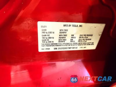Zdjęcie 13 z 13 samochodu: 2021 TESLA MODEL Y VIN:5YJYGDEE7MF199145 - miniatura