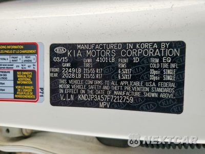 Zdjęcie 12 z 12 samochodu: 2015 KIA SOUL + VIN:KNDJP3A57F7212759 - miniatura