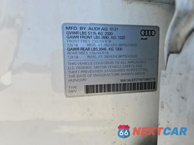 Zdjęcie 13 z 13 samochodu: 2021 AUDI Q3 PREMIUM 40 VIN:WA1AUCF31M1080219 - miniatura