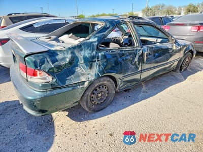 Trzecie zdjęcie samochodu z tyłu: 2000 HONDA CIVIC EX VIN:1HGEJ8244YL104035 - miniatura