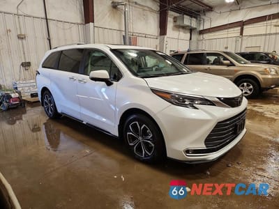 Czwarte zdjęcie samochodu z boku: 2026 TOYOTA SIENNA PLATINUM 7-PASSENGER VIN:5TDESKFC5TS236853 - miniatura