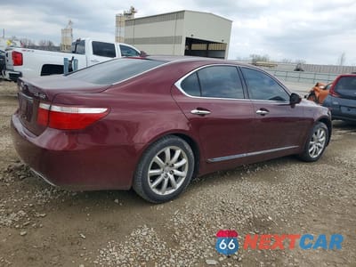 Trzecie zdjęcie samochodu z tyłu: 2007 LEXUS LS 460 BASE VIN:JTHBL46F375050745 - miniatura