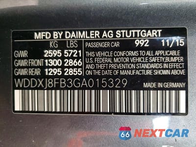 Zdjęcie 12 z 12 samochodu: 2016 MERCEDES-BENZ S 550 VIN:WDDXJ8FB3GA015329 - miniatura