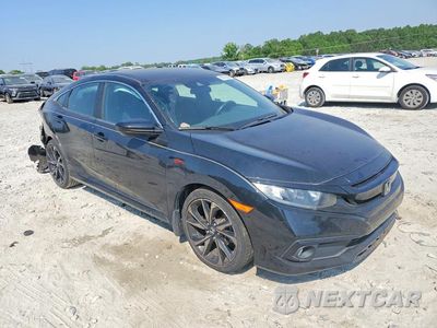 Czwarte zdjęcie samochodu z boku: 2019 HONDA CIVIC SPORT VIN:2HGFC2F87KH557983 - miniatura