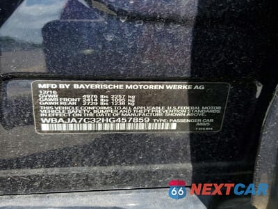 Zdjęcie 13 z 13 samochodu: 2017 BMW 530 XI VIN:WBAJA7C32HG457859 - miniatura