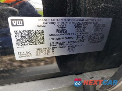 Zdjęcie 13 z 13 samochodu: 2022 GMC YUKON XL DENALI VIN:1GKS2JKL7NR205354 - miniatura