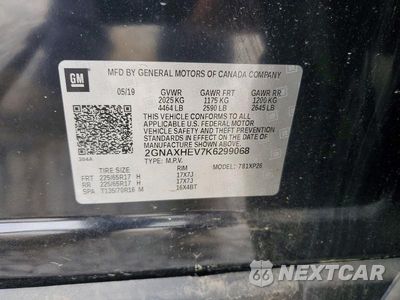 Zdjęcie 13 z 13 samochodu: 2019 CHEVROLET EQUINOX LS VIN:2GNAXHEV7K6299068 - miniatura