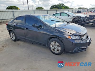 Czwarte zdjęcie samochodu z boku: 2013 HONDA CIVIC LX VIN:2HGFB2F55DH526386 - miniatura