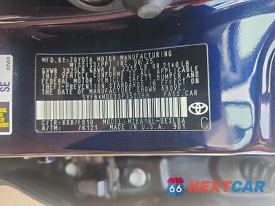 Zdjęcie 12 z 12 samochodu: 2025 TOYOTA COROLLA LE VIN:5YFB4MDEXSP352389 - miniatura