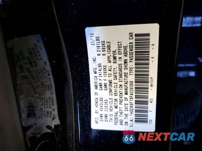 Zdjęcie 12 z 12 samochodu: 2015 HONDA ACCORD TOURING HYBRID VIN:1HGCR6F76FA006366 - miniatura