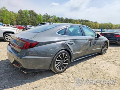 Trzecie zdjęcie samochodu z tyłu: 2020 HYUNDAI SONATA LIMITED VIN:5NPEH4J28LH050674 - miniatura