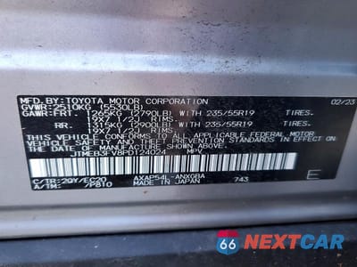 Zdjęcie 13 z 13 samochodu: 2023 TOYOTA RAV4 PRIME XSE VIN:JTMEB3FV8PD124024 - miniatura