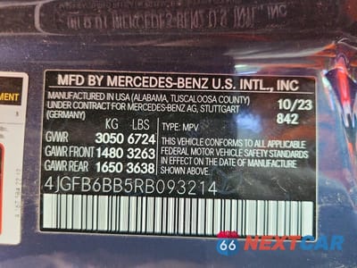 Zdjęcie 13 z 13 samochodu: 2024 MERCEDES-BENZ GLE AMG 53 4MATIC VIN:4JGFB6BB5RB093214 - miniatura