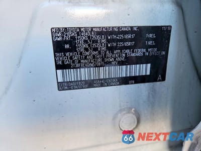 Zdjęcie 13 z 13 samochodu: 2017 TOYOTA RAV4 LE VIN:2T3BFREV0HW570815 - miniatura