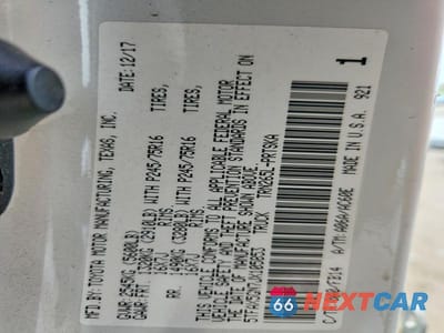 Zdjęcie 13 z 13 samochodu: 2018 TOYOTA TACOMA SR VIN:5TFAX5GN7JX105853 - miniatura