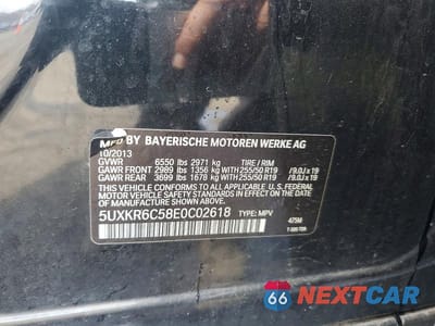 Zdjęcie 12 z 12 samochodu: 2014 BMW X5 XDRIVE50I VIN:5UXKR6C58E0C02618 - miniatura