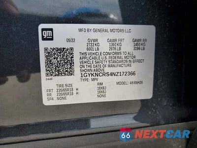 Zdjęcie 12 z 12 samochodu: 2022 CADILLAC XT5 PREMIUM LUXURY VIN:1GYKNCRS4NZ172366 - miniatura