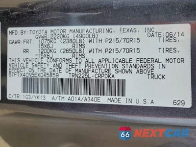 Zdjęcie 13 z 13 samochodu: 2014 TOYOTA TACOMA ACCESS CAB VIN:5TFTX4CN5EX045859 - miniatura