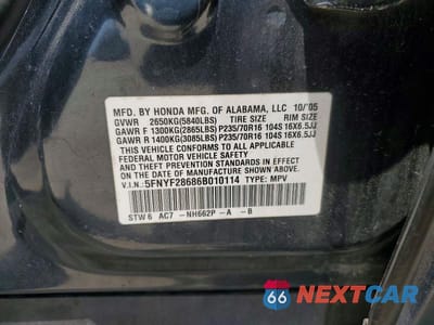 Zdjęcie 13 z 13 samochodu: 2006 HONDA PILOT EX VIN:5FNYF28686B010114 - miniatura