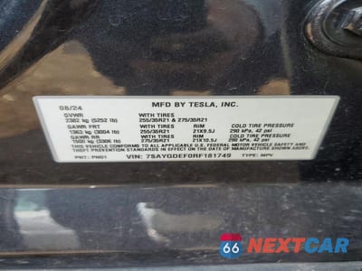 Zdjęcie 13 z 13 samochodu: 2024 TESLA MODEL Y VIN:7SAYGDEF0RF181749 - miniatura